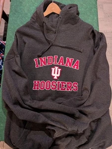 NEW Men's Campus Indiana Hoosiers IU Hooded Sweatshirt Hoodie Size 2XL - Picture 1 of 3
