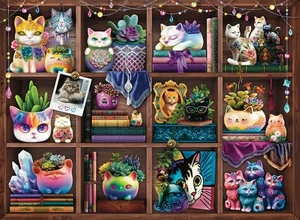 Rompecabezas Ravensburger Gatos y Suculentas - 500 Piezas | Dirigido a Adultos,... - Imagen 1 de 5