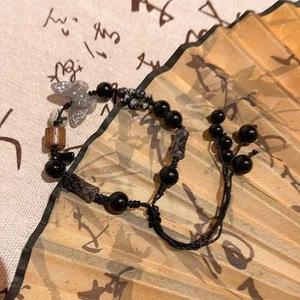 Exquisite Charm New Chinese Style Hand Rope Pendant Bead Hand Ring Women - Picture 1 of 10