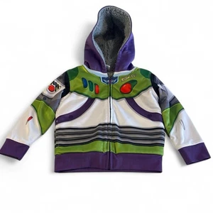 Disney Toy Story Buzz Lightyear Jungen Größe 4T Sherpa Fleece Hoodie Jacke Reißverschluss - Bild 1 von 9