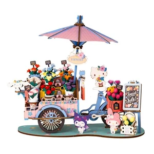 DIY 3D Puzzle - Hello Kitty Flower Cart 184pcs - Picture 1 of 5