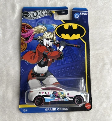 NEW Hot Wheels Silver Series Batman Harley Quinn GRAND CROSS Car - Image 1 of 3