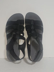 Clarks Cloudsteppers Womens Sandal Arla Shaylie Black Strappy Shoes Sz 11 M - Picture 1 of 7