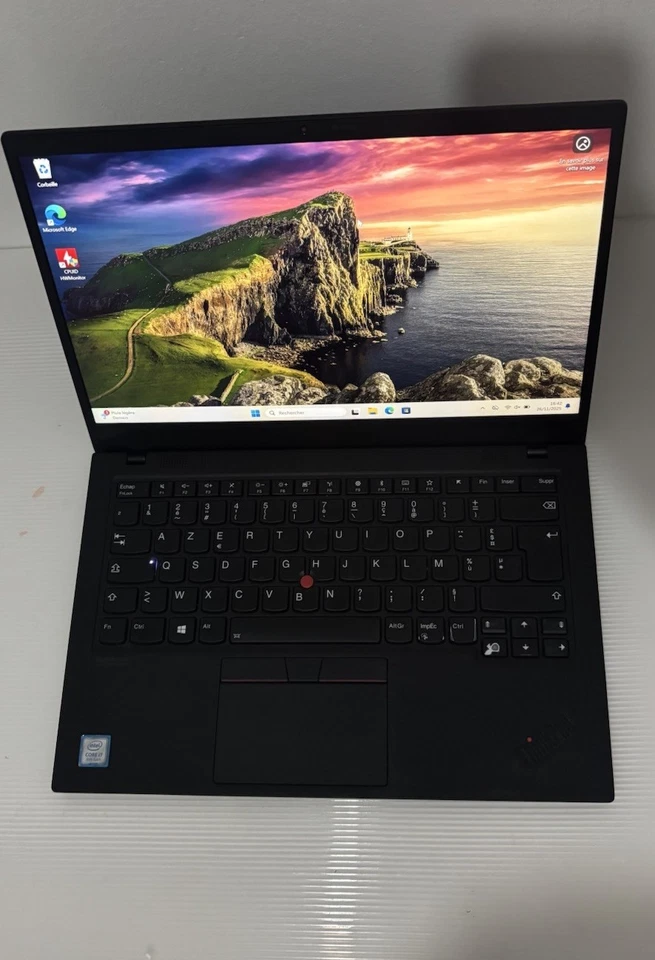 Lenovo Thinkpad X1 Carbon Gen 7 | I7-8565U 1,8GHz | 16Go | 256Go | W11 PRO - Photo 1/4