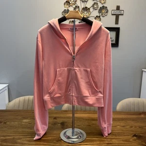 Juicy Couture Pink Women’s XL Velour Track Suit Jacket Only New With Tags - Picture 1 of 12