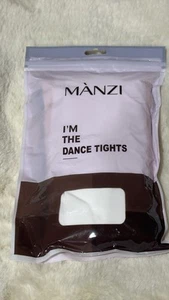 Conjunto de medias de baile Manzi talla pequeña para niñas; 3 pares de blancas - Imagen 1 de 5