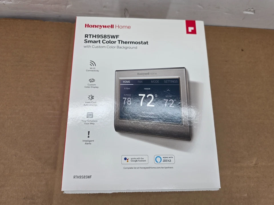 Honeywell Home RTH9585WF1004 Wi-Fi Smart Thermostat - Silver - Image 1 of 4