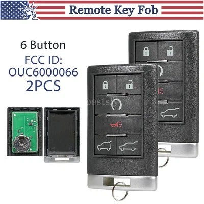 Llavero remoto 6B para Cadillac Escalade 2007 2008 2009 2010 2011 2012 2013 2014 Foto 1 de 4