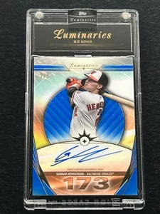 2024 Topps Luminaries Hit Kings Gunnar Henderson Auto 2/5 #HK-GH Orioles - Picture 1 of 3