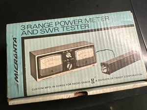 NOS Vintage Radio Shack 21-520A Micronta 3 Range Power Meter and SWR Meter - Picture 1 of 3