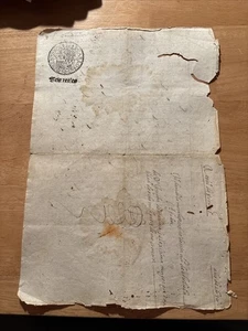 Italy Italian One page Document From 1671 354 Years Old - Picture 1 of 3
