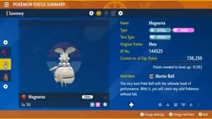 Magearna ""Normale"" Ga-Olé codice QR evento TUTTI* nastri XXXL Pokemon scarlatto/viola - Foto 1 di 4