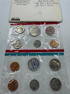 (1) 1969 US Mint Silver P & D Set, in OGP, NO 69S MINT ERROR SET, RARE!!! - Picture 1 of 12