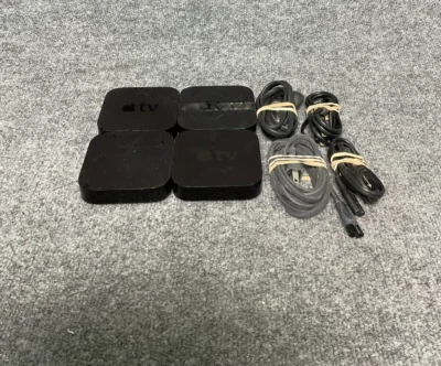 Apple TV 3rd Gen 📺 A1427 & A1469 Set of 4 🔌 w/ Power Cords – Tested - Image 1 of 4