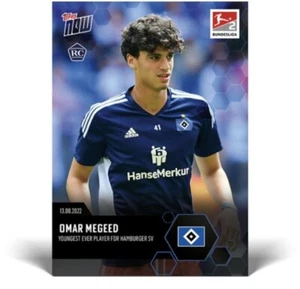 2022 Topps Now Bundesliga Omar Megeed RC #19 Hamburger SV Rookie - Picture 1 of 1