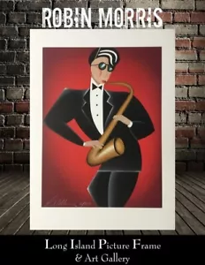 Robin Morris Red Hot Sax Signed and Numbered L/ED Lithograph - Picture 1 of 5
