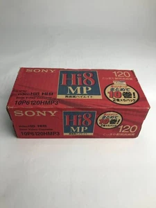 NOS Sony Hi8 120 Minute 10pack 8mm Video cassette Tape Sealed 10P6120HMP3 - Picture 1 of 7