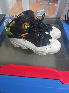 Size 7y Nike Air Jordan 6 Rings His Airness Black White 323399-038 - Picture 1 of 7
