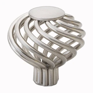 Perno de hardware de gabinete de jaula para pájaros redonda GlideRite 1-1/2" - níquel satinado 3072-SN-1 - Imagen 1 de 3