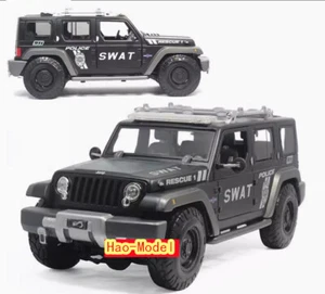 Maisto1:18 jeep Police Alloy Diecast Metal Car Model Kids Hobby Collection Black - Picture 1 of 5