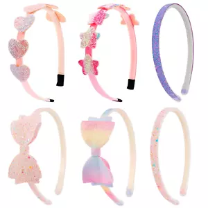 Jaciya Bow Headbands for Girls Non Slip Fashion Thin Confetti Star Headbands Cut - Picture 1 of 12