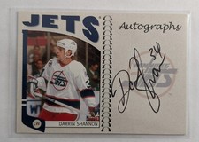 DARRIN SHANNON 2004-05 ITG Franchises Canadian Autographs auto signature JETS