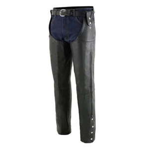 Cinturón de cuero Milwaukee SH1198 para hombre menos ajustable a presión lateral para motocicletas - Imagen 1 de 7