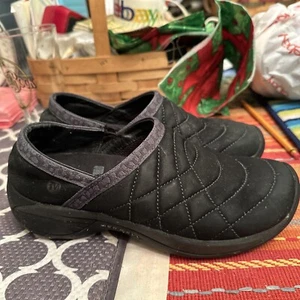 Merrell Q Form Women’s Black Quilted Slip On Clogs Loafers Comfort Shoes Size 7 - Picture 1 of 11