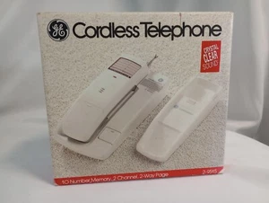 GE Cordless Telephone White Model 2-9515 New in box. Vintage - Picture 1 of 7
