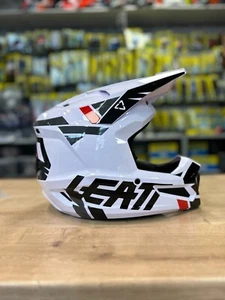 NEW LEATT 2.5 V25 WHITE MOTOCROSS ENDURO HELMET ATV QUAD NEW 2025 DHMTB - Picture 1 of 5