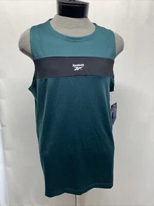 Reebok Men’s Medium Green Defender Sleeveless Tank Top - Picture 1 of 12