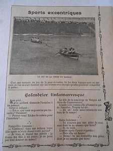 Sports Excentriques Le Jeu de la corde en Bateau Image Print 1909 - Imagen 1 de 1