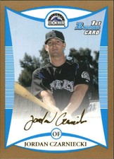 2008 Bowman Prospects Gold #77 Jordan Czarniecki ROCKIES  R44244 