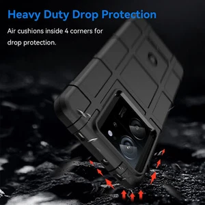 For XiaoMi 13T/13T PRO, Shockproof Armor Rugged Matte Soft Rubber Case Cover - Picture 1 of 18