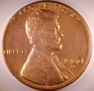 1960 D Lincoln centesimo D/D piccola data RPM #4 UNC - Foto 1 di 8