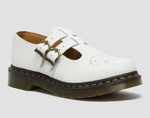 Dr Martens 8065 Mary Jane Leather Shoes Women’s US 10 White NEW $130 - Picture 1 of 12