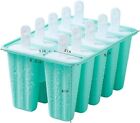 12x Ice Lolly Cream Maker Mold Silicone DIY Popsicle Mould Frozen Yogurt Icebox