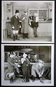 10 LAUREL & HARDY PHOTOS - 1926 DOUBLE WHOOPEE - HARLOW - SILENT -1960s REPRINTS - Imagen 1 de 3