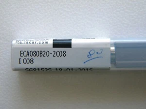 Fresa de eje VHM para aluminio de Iscar ECA080B20-2C08 IC08, 8,0 mm, 2 dientes - Imagen 1 de 5