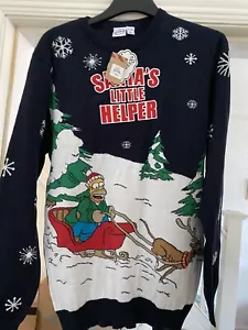 Die Simpsons Santa's Little Helper Weihnachten XL Pullover - Bild 1 von 1