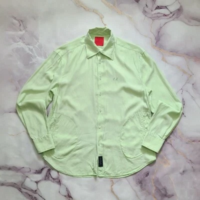 Camisa para hombre Paul Smith grande verde menta con botones con bolsillos para las manos Foto 1 de 4