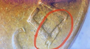1972 Lincoln Cent Field Restricted Strike / Lamination Error 1c Denver Mint Coin - Picture 1 of 6