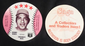 1977 MSA SAGA (Philly School district) card Johnny Bench Cincinnati Reds HOF - Picture 1 of 3