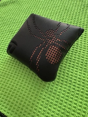 NEW! 2025 TAYLORMADE SPIDER TOUR PUTTER HEADCOVER BLACK/ORANGE - Image 1 of 4