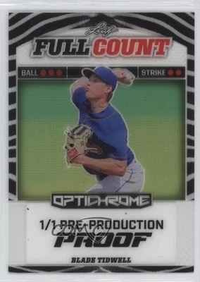 2023 Leaf Eclectic Optichrome Full Count 1/1 Blade Tidwell #OFC-BT1 s5q - Image 1 of 3