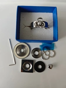 Energetix Magnet Ring Gr. 19 Wechselschmuck mit 2 Köpfchen und 4 Scheiben - Bild 1 von 3