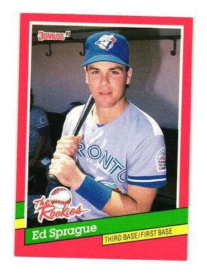 1991 Donruss The Rookies #14 Ed Sprague - Image 1 of 2