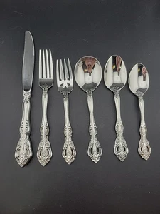 ONEIDA Stainless Flatware MICHELANGELO 6 PIECES  Holidays Every Day! GORGEOUS! - Picture 1 of 8