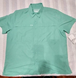 Game Guard Shirt Mens 3XL Green Plaid Outdoors Button Up Vented Fishing - Picture 1 of 5