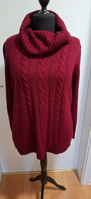 Pullover weinrot Winterpulli mit Rollkragen Gr. XXL - Bild 1 von 2